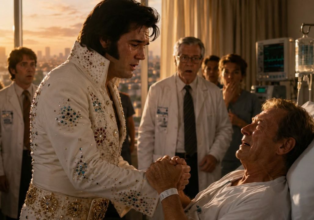 ELVIS NEVER REACHED JOHN WAYNE’S HOSPITAL ROOM—BUT THEIR IMAGINED FINAL PROMISE REVEALS THE MEN BEHIND TWO AMERICAN LEGENDS